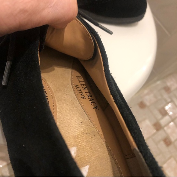 Ellen Tracy Active suede wedge oxfords size 10 - Picture 9 of 9